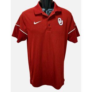 Oklahoma Sooners Nike Dri-Fit Mens Red Polo Shirt Small